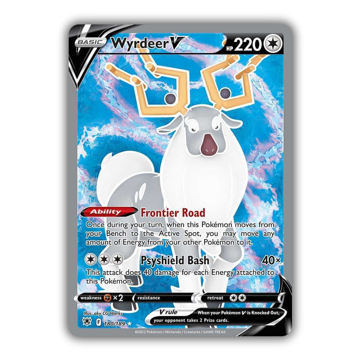 Wyrdeer V (Full Art) 180/189 Swsh10: Astral Radiance Holo 2022