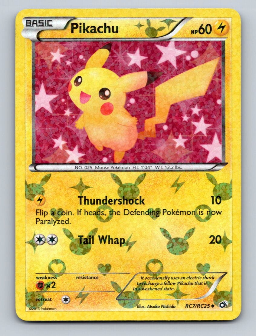 Pokemon TCG Pikachu Holo Uncommon Legendary Treasures: Radiant Collection RC7/RC