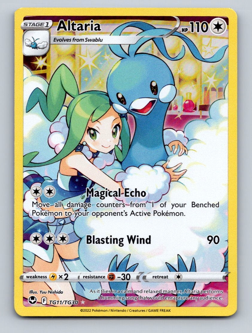 Pokemon TCG Altaria Holo Ultra Rare SWSH12: Silver Tempest Trainer Gallery TG11/