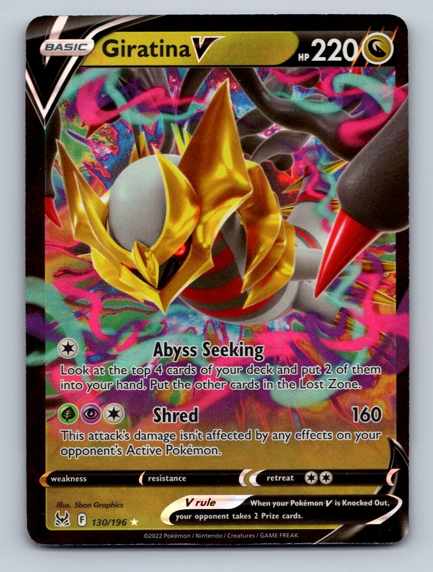 Pokemon TCG Giratina V Holo Ultra Rare Prize Pack Series Cards 130/196