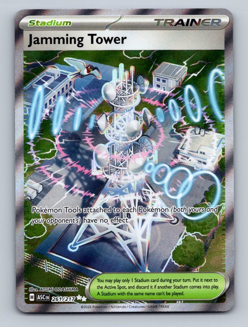 Pokemon TCG Jamming Tower Holo Ultra Rare ME: Ascended Heroes 261/217