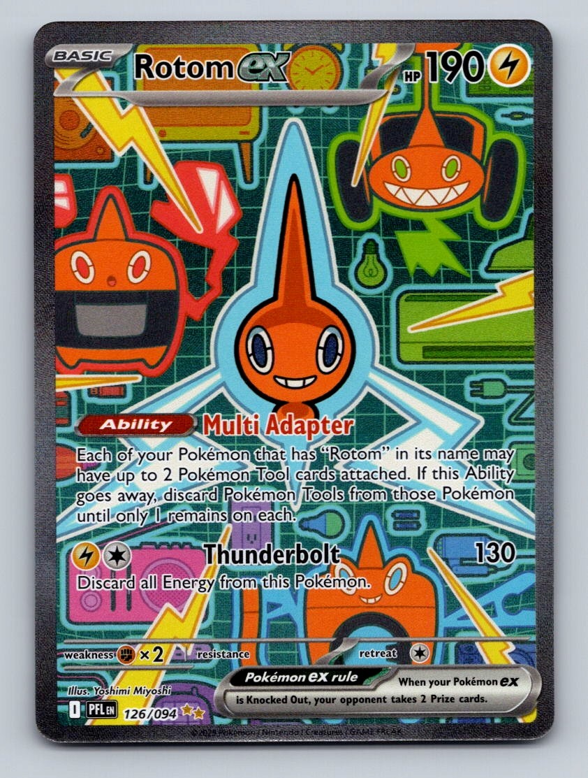 Pokemon TCG Rotom ex Holo Special Illustration Rare ME02: Phantasmal Flames 126/