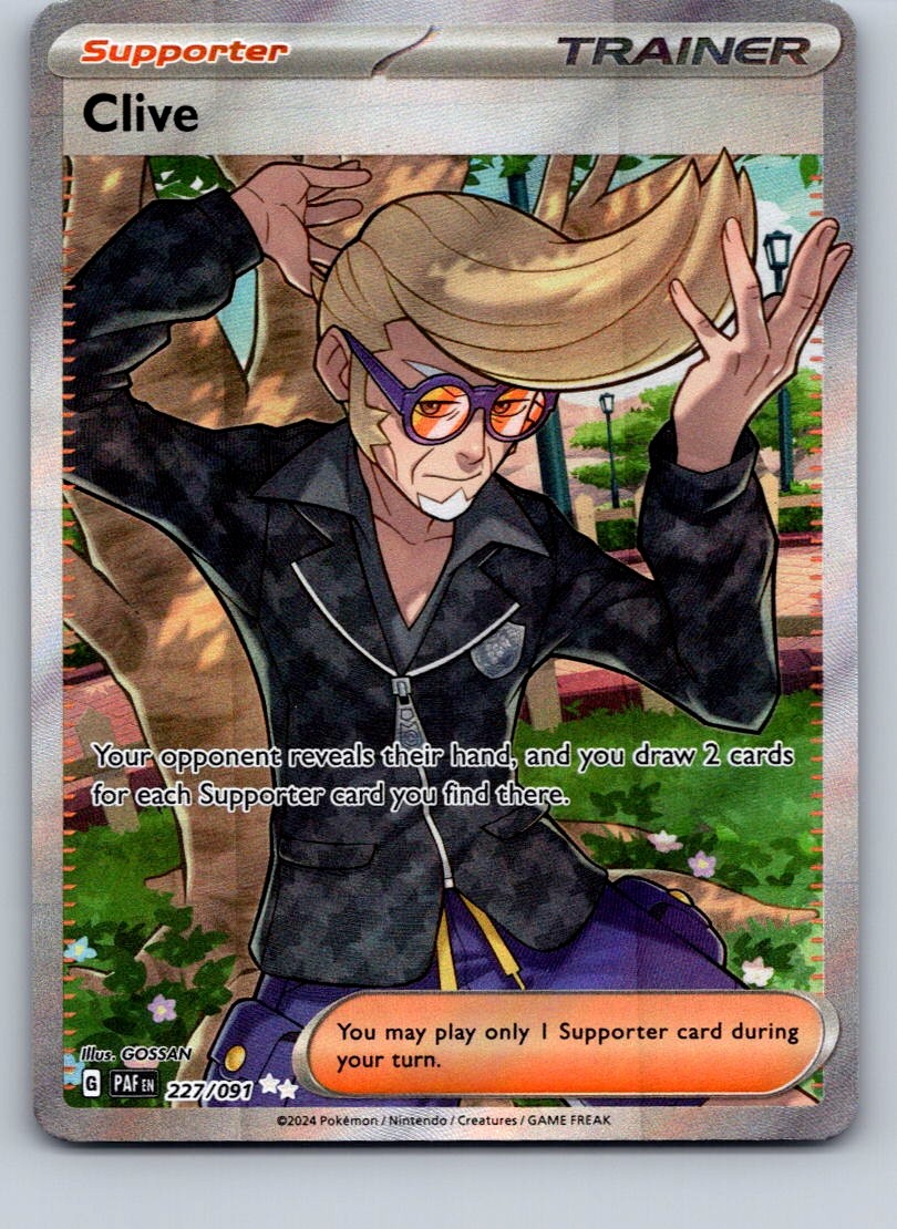 Clive Holo Ultra Rare SV: Paldean Fates 227/091 NM