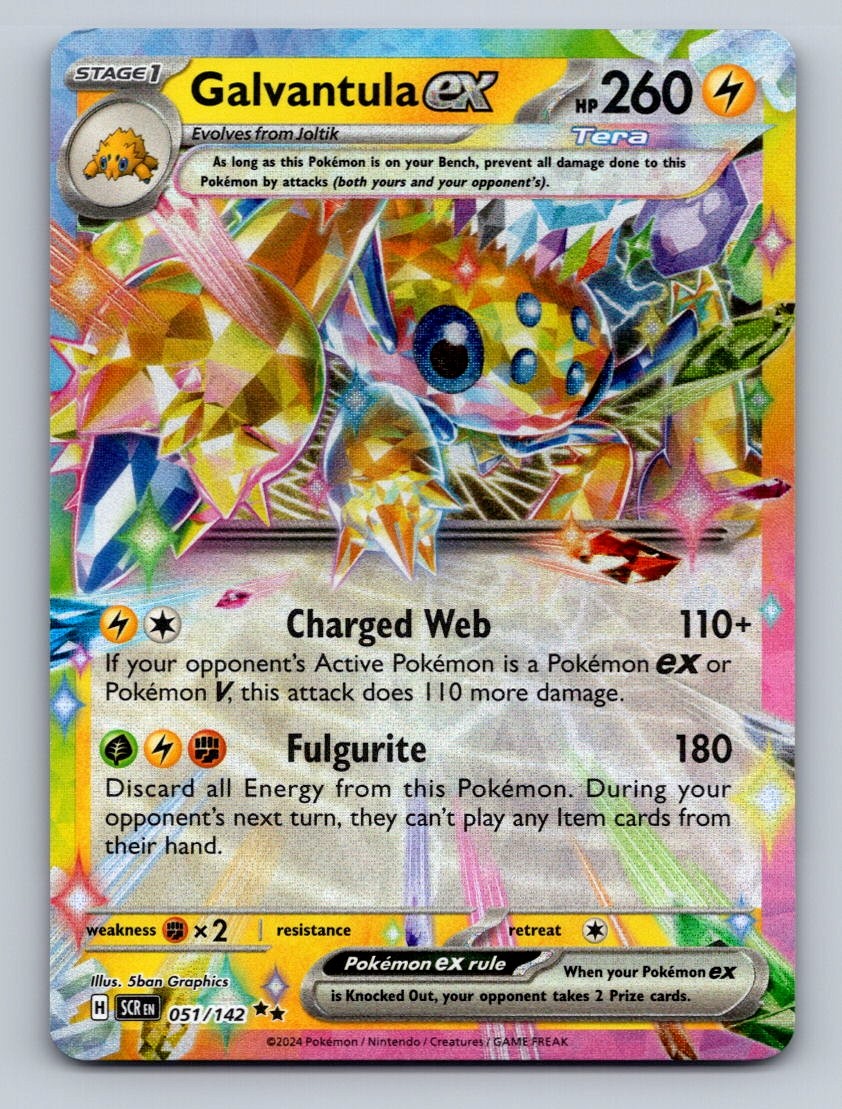 Galvantula ex Holo Double Rare Prize Pack Series Cards 051/142 NM
