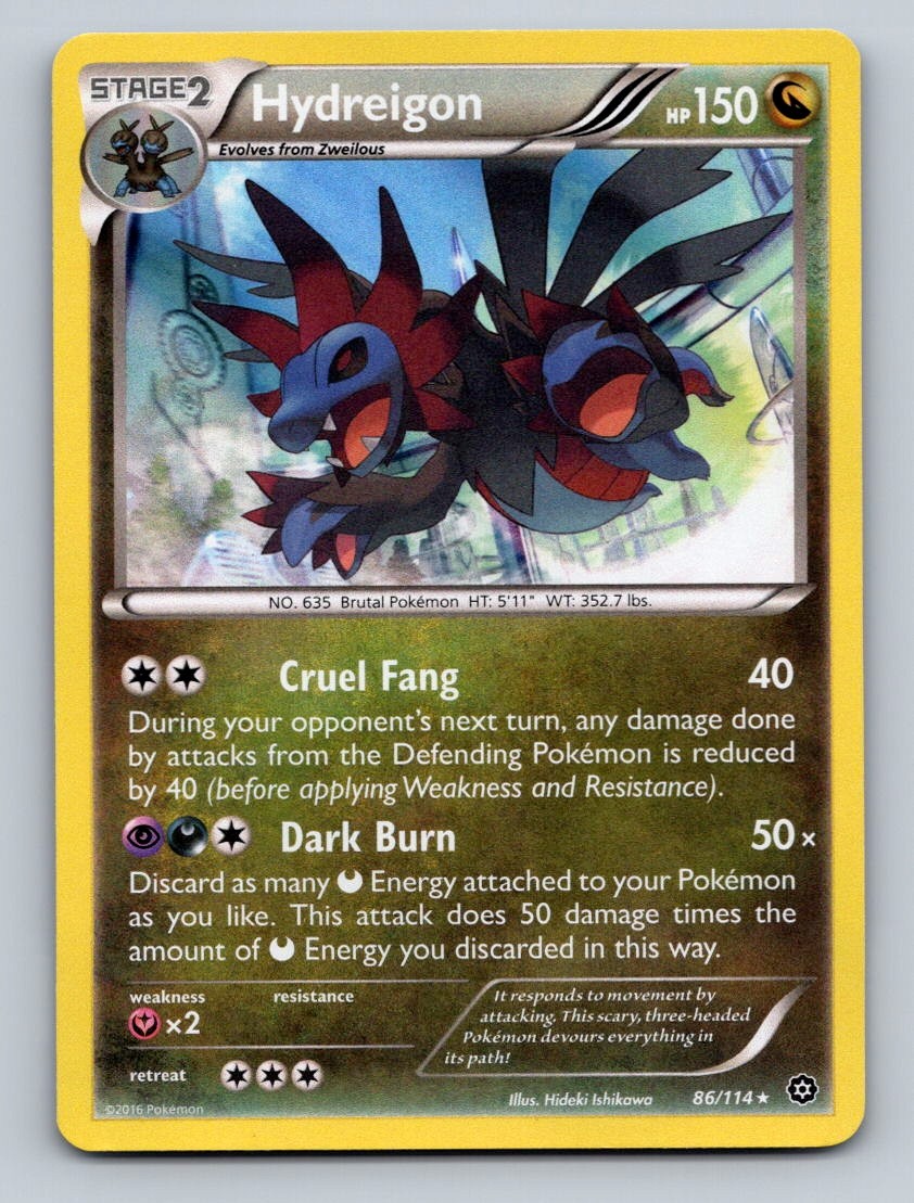 Hydreigon Holo Holo Rare XY - Steam Siege 86/114