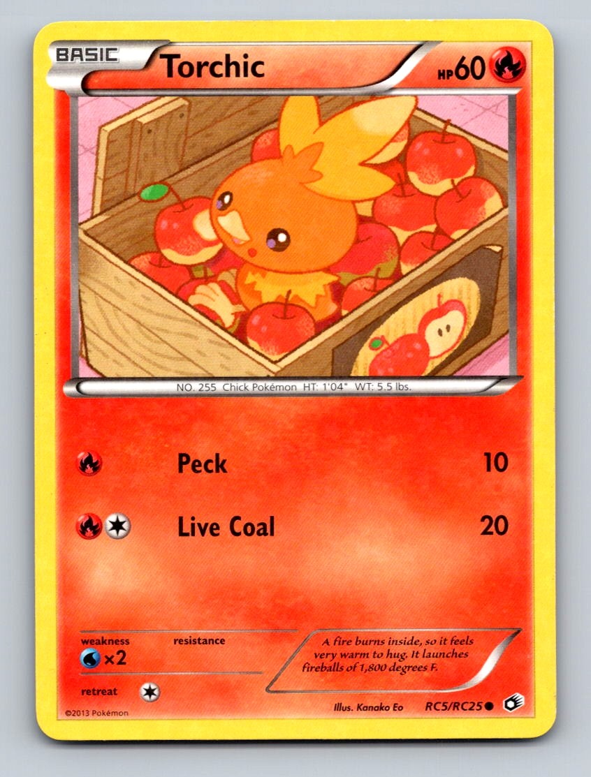Pokemon TCG Torchic Holo Common Legendary Treasures: Radiant Collection RC5/RC25