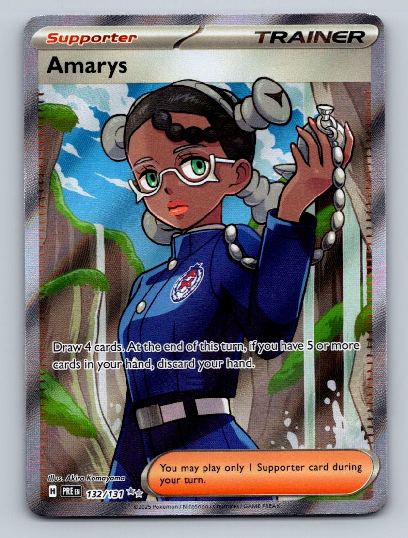 Pokemon TCG Amarys Holo Ultra Rare SV: Prismatic Evolutions 132/131