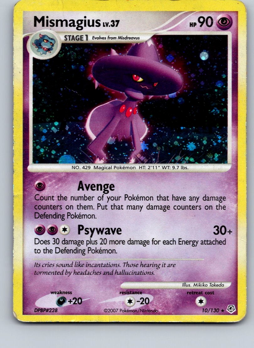 Mismagius Holo Holo Rare Diamond and Pearl 10/130 MP
