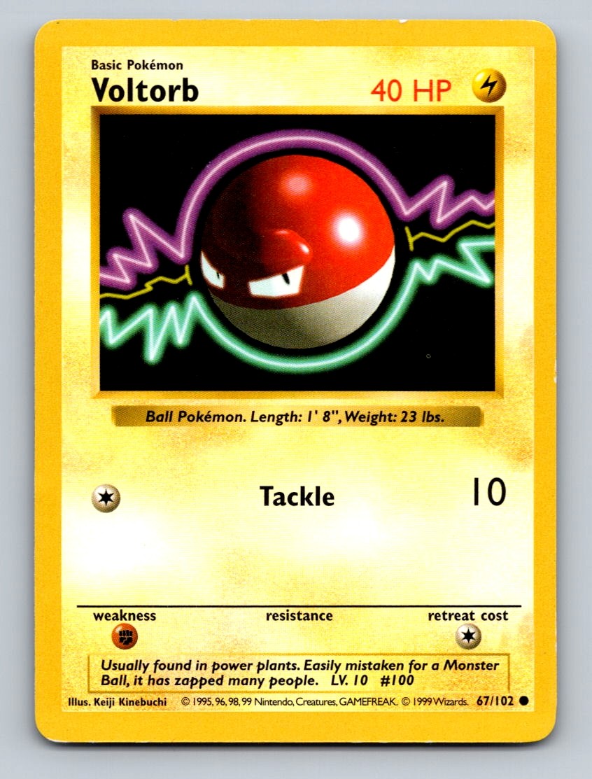 Voltorb Unlimited Common Base Set (Shadowless) 067/102