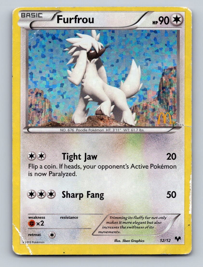 Furfrou - 12/12 Holo Promo McDonald's Promos 2014 012/012