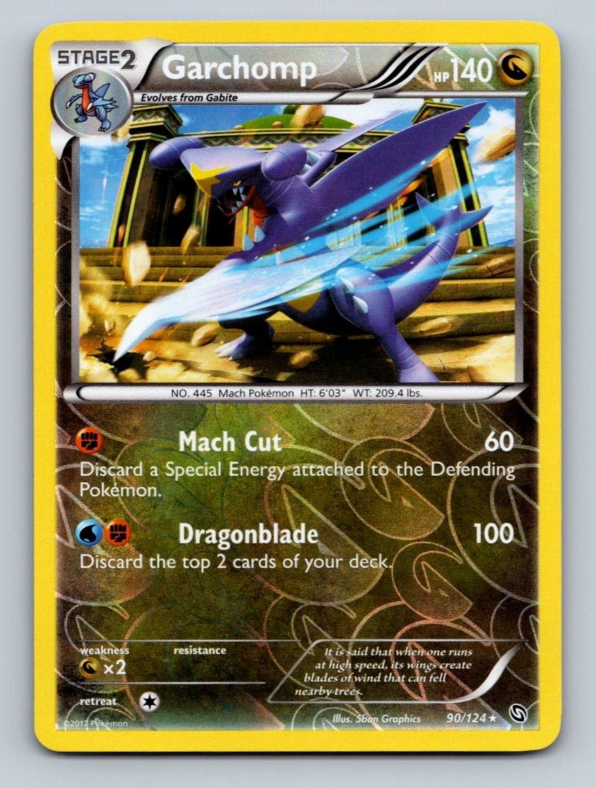 Pokemon TCG Garchomp (90) Reverse Holo Holo Rare Dragons Exalted 90/124