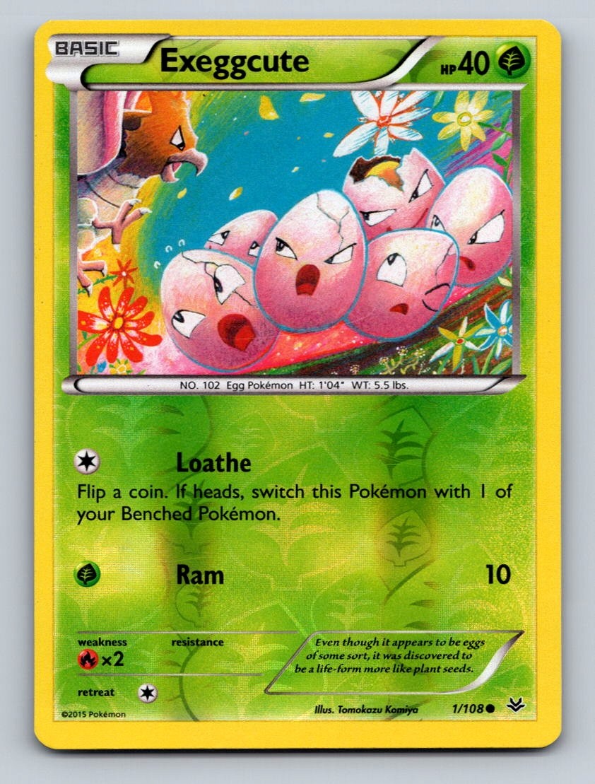 Pokemon TCG Exeggcute Reverse Holo Common XY - Roaring Skies 1/108