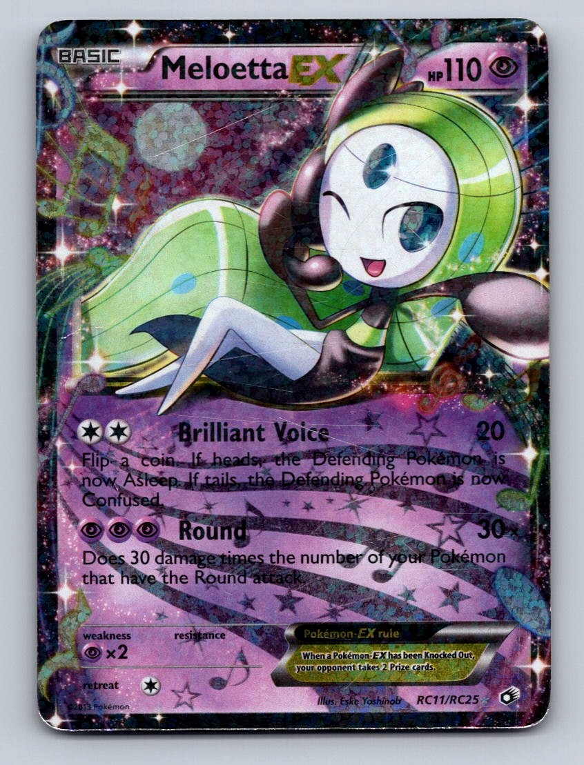 Pokemon TCG Meloetta EX Holo Ultra Rare Legendary Treasures: Radiant Collection