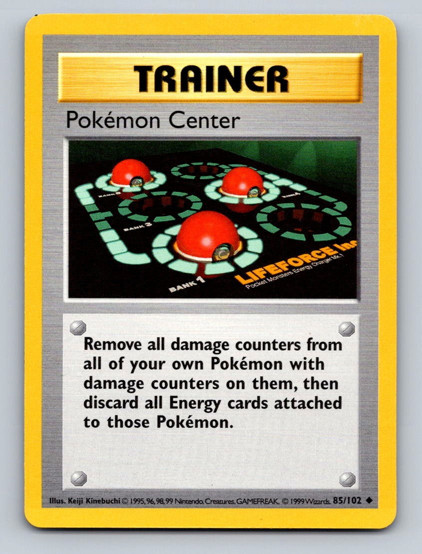 Pokemon TCG Pokemon Center Unlimited Uncommon Base Set (Shadowless) 085/102