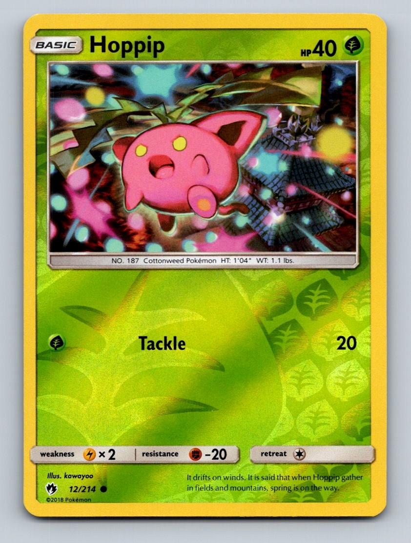 Hoppip (12) Reverse Holo Common SM - Lost Thunder 12/214