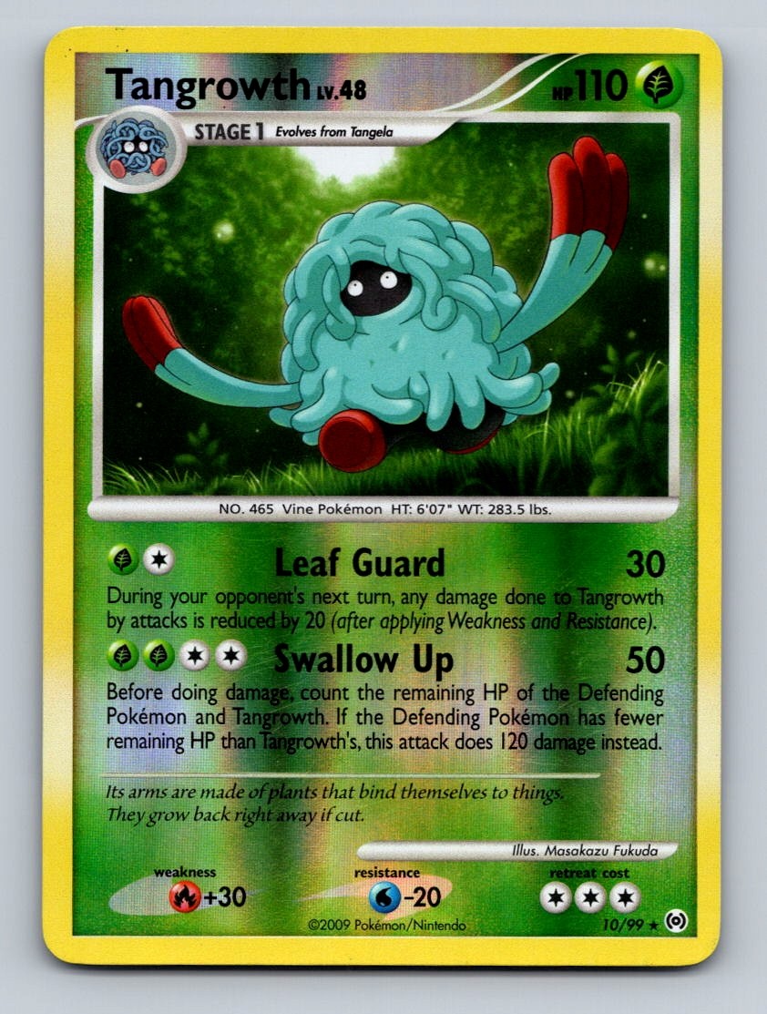 Pokemon TCG Tangrowth Reverse Holo Holo Rare Arceus 10/99