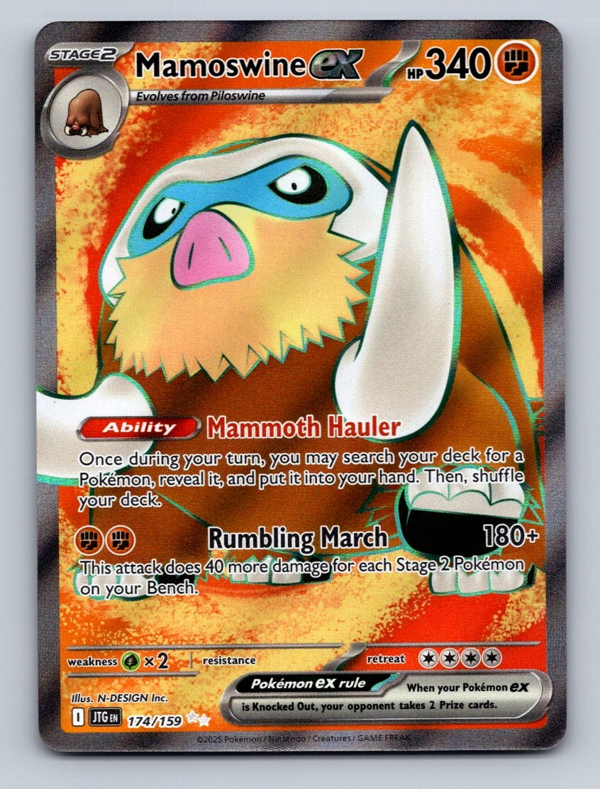Mamoswine ex Holo Ultra Rare SV09: Journey Together 174/159 NM
