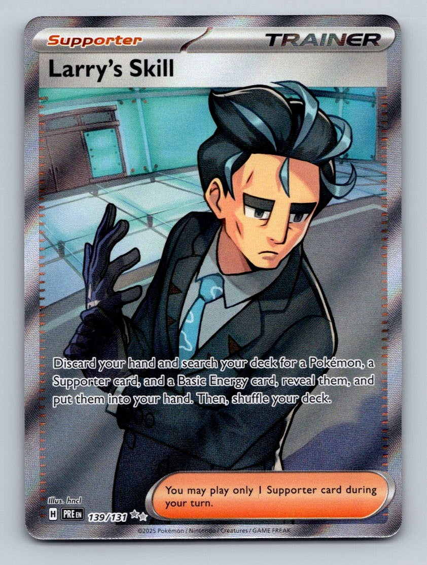 Pokemon TCG Larry's Skill Holo Ultra Rare SV: Prismatic Evolutions 139/131