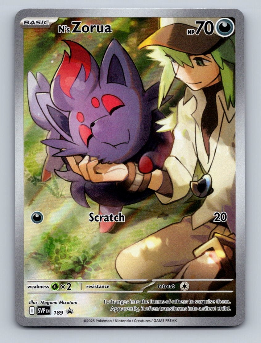 Pokemon TCG N's Zorua Holo Promo SV: Scarlet & Violet Promo Cards 189