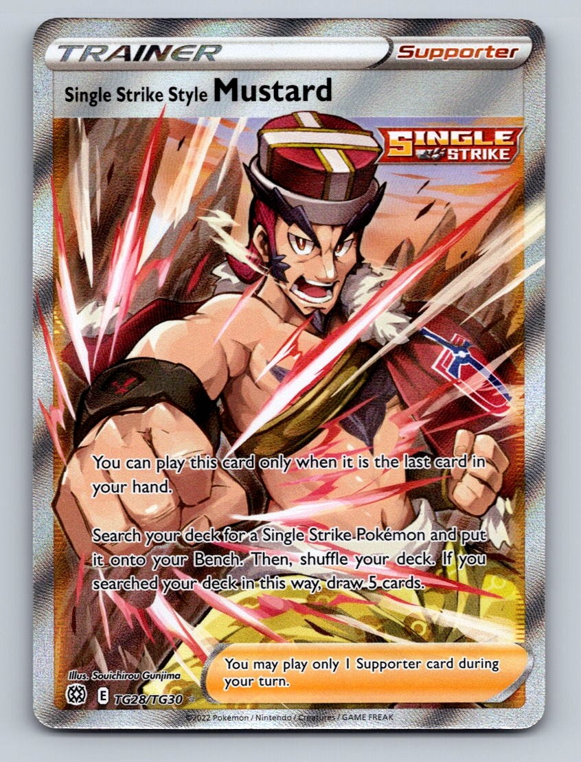 Single Strike Style Mustard Holo Ultra Rare SWSH09: Brilliant Stars Trainer Gall