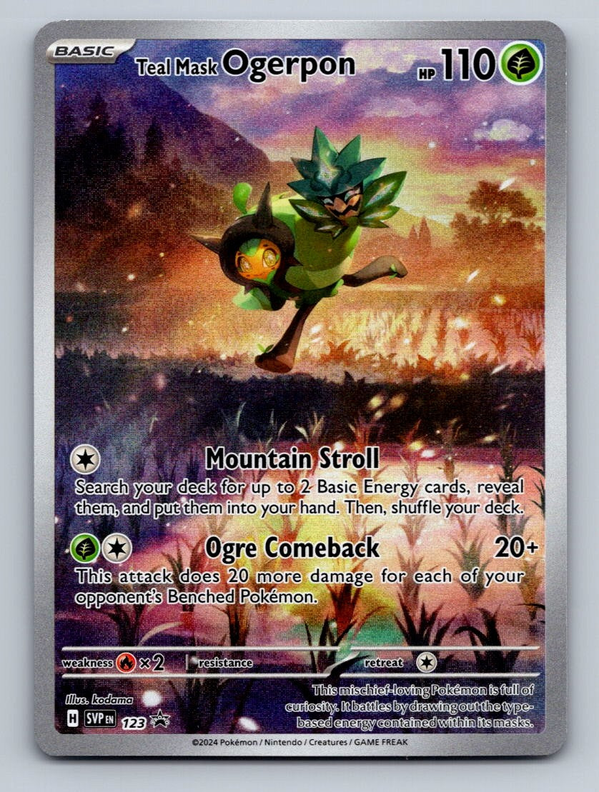 Pokemon TCG Teal Mask Ogerpon Holo Promo SV: Scarlet & Violet Promo Cards 123