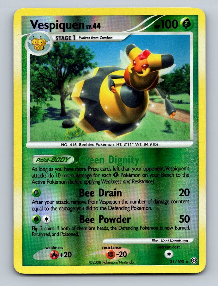 Pokemon TCG Vespiquen Reverse Holo Rare Stormfront 31/100