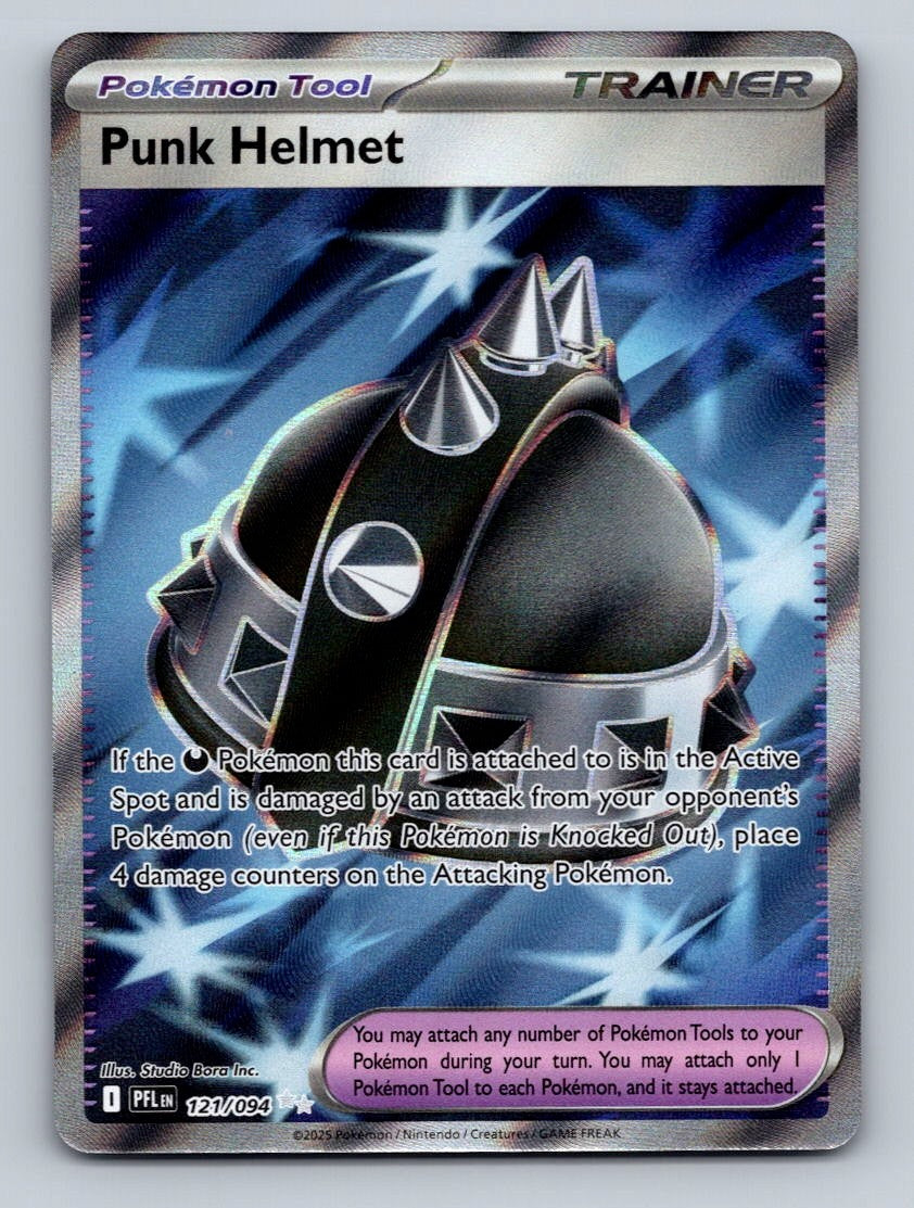 Pokemon Punk Helmet - Holo Ultra Rare ME02: Phantasmal Flames 121/094