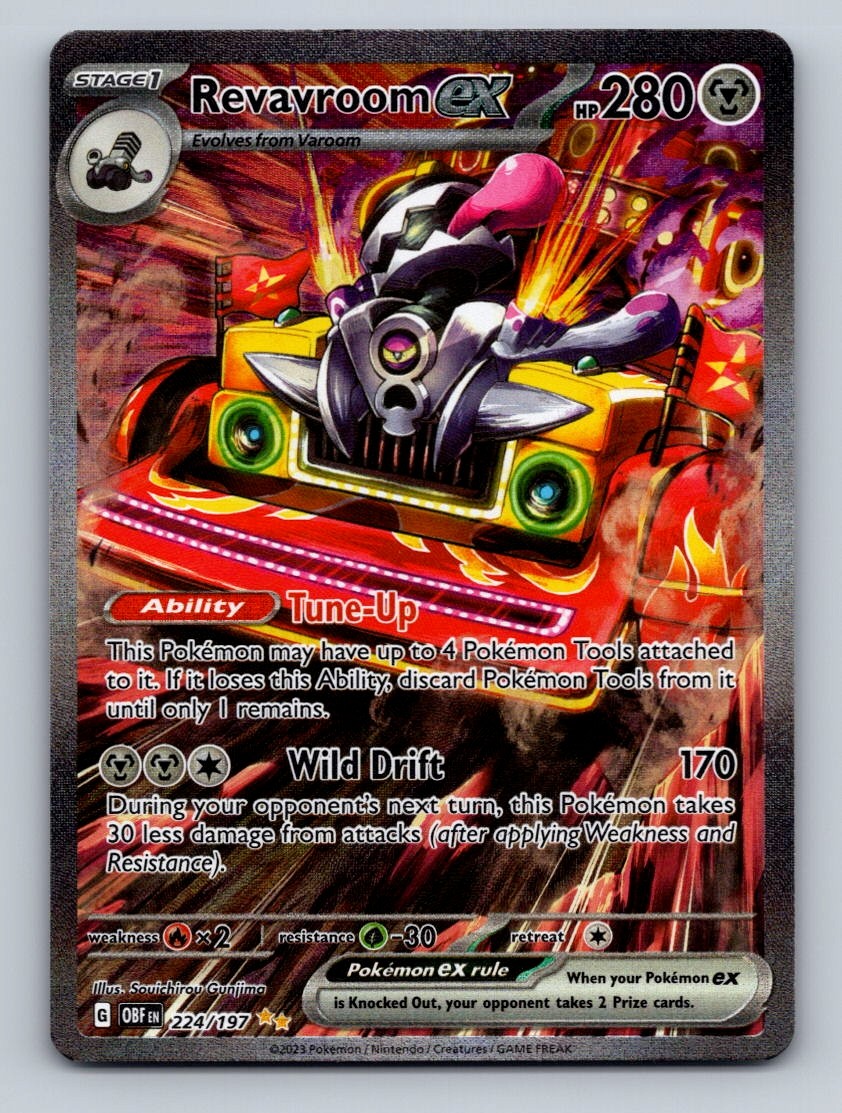 Pokemon TCG Revavroom ex Holo Special Illustration Rare SV03: Obsidian Flames 22