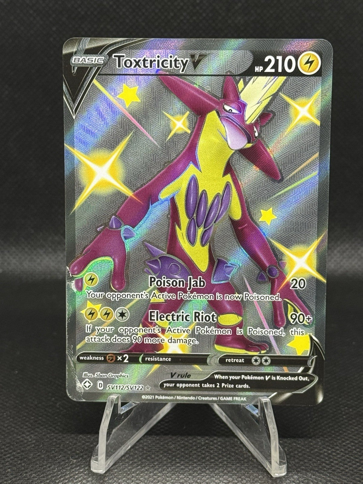Toxtricity V Ultra Rare - SV112/SV122 Shining Fates Shiny Vault - Pokemon (1F)