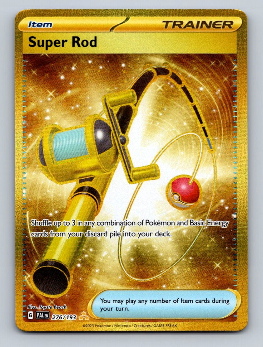 Pokemon TCG Super Rod Holo Hyper Rare SV02: Paldea Evolved 276/193