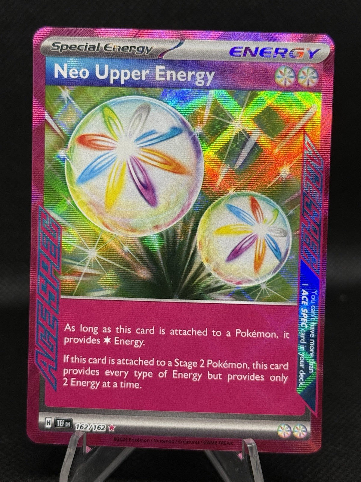 Neo Upper Energy ACE SPEC Pokémon TCG Special Energy 162/162 Holo English