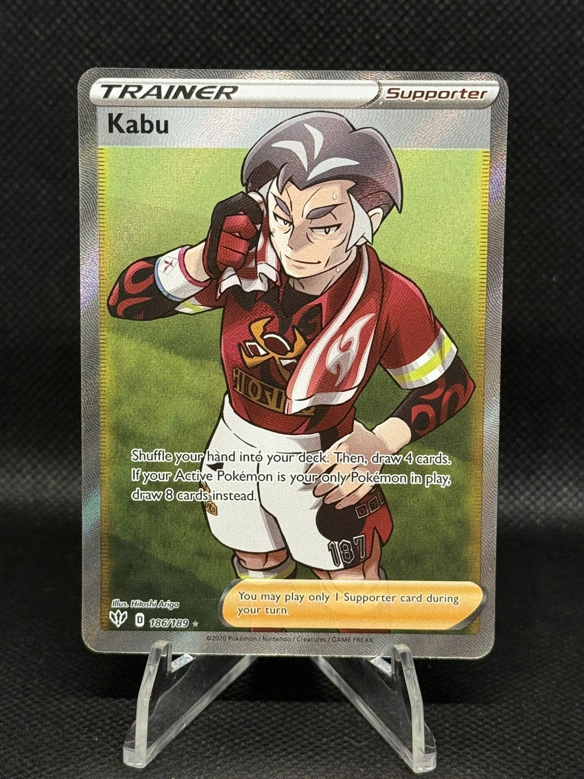 Pokémon TCG Kabu Darkness Ablaze 186/189 Holo Full Art