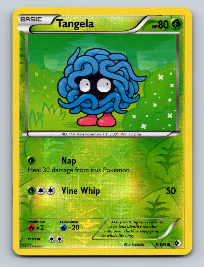 Pokemon TCG Tangela Reverse Holo Common Boundaries Crossed 5/149