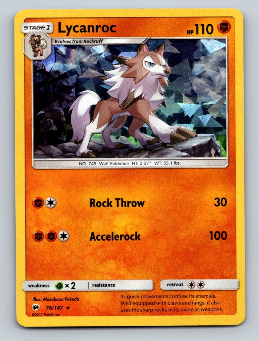 Lycanroc - (Water Web Holo) Holo Promo Miscellaneous Cards & Products 076/147 NM
