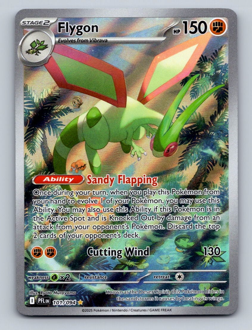Pokemon TCG Flygon Holo Illustration Rare ME02: Phantasmal Flames 101/094