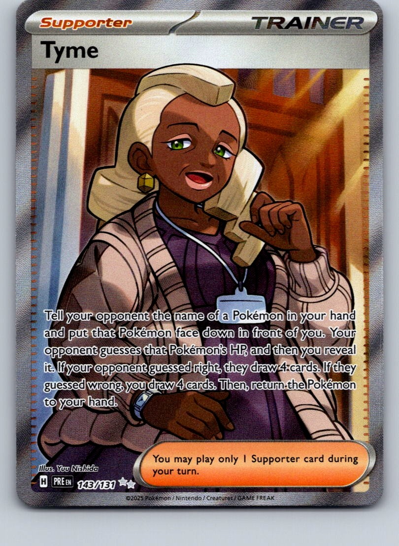 Tyme Holo Ultra Rare SV: Prismatic Evolutions 143/131 NM