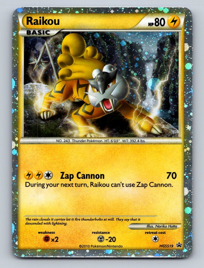 Pokemon TCG Raikou Holo Promo HGSS Promos HGSS19