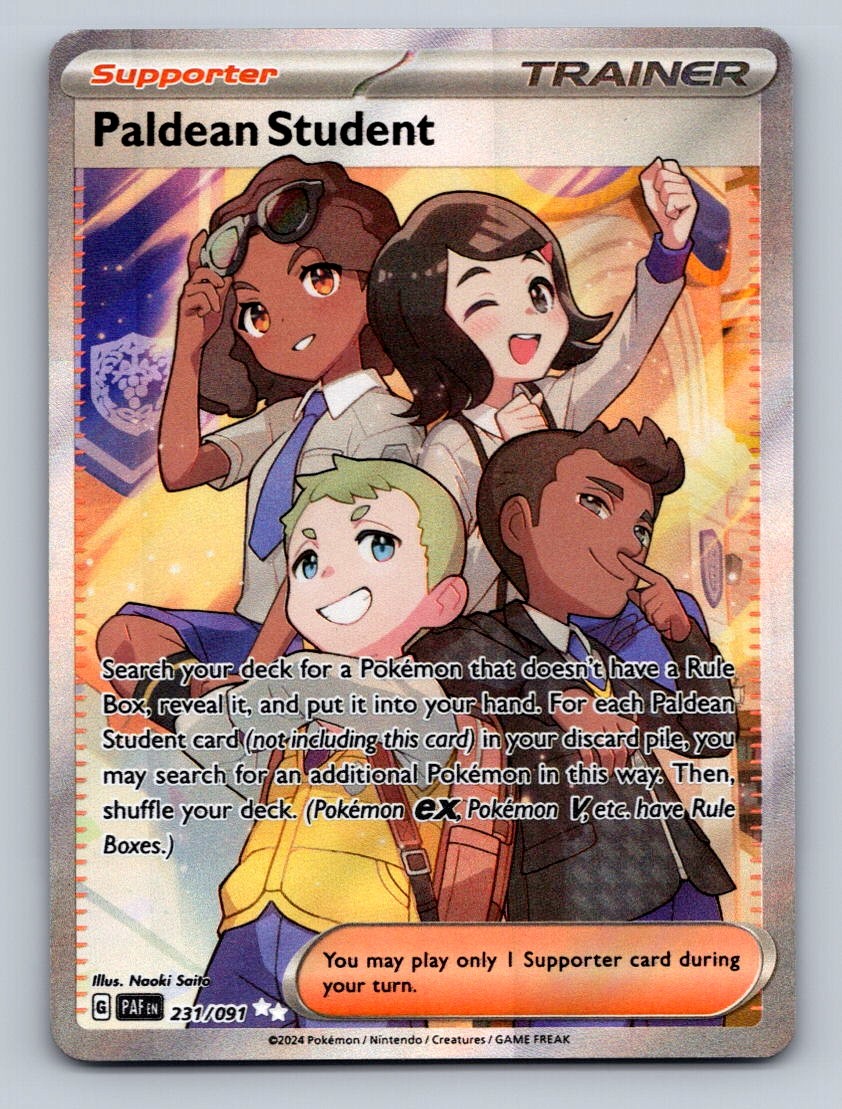 Paldean Student Holo Ultra Rare SV: Paldean Fates 231/091 NM