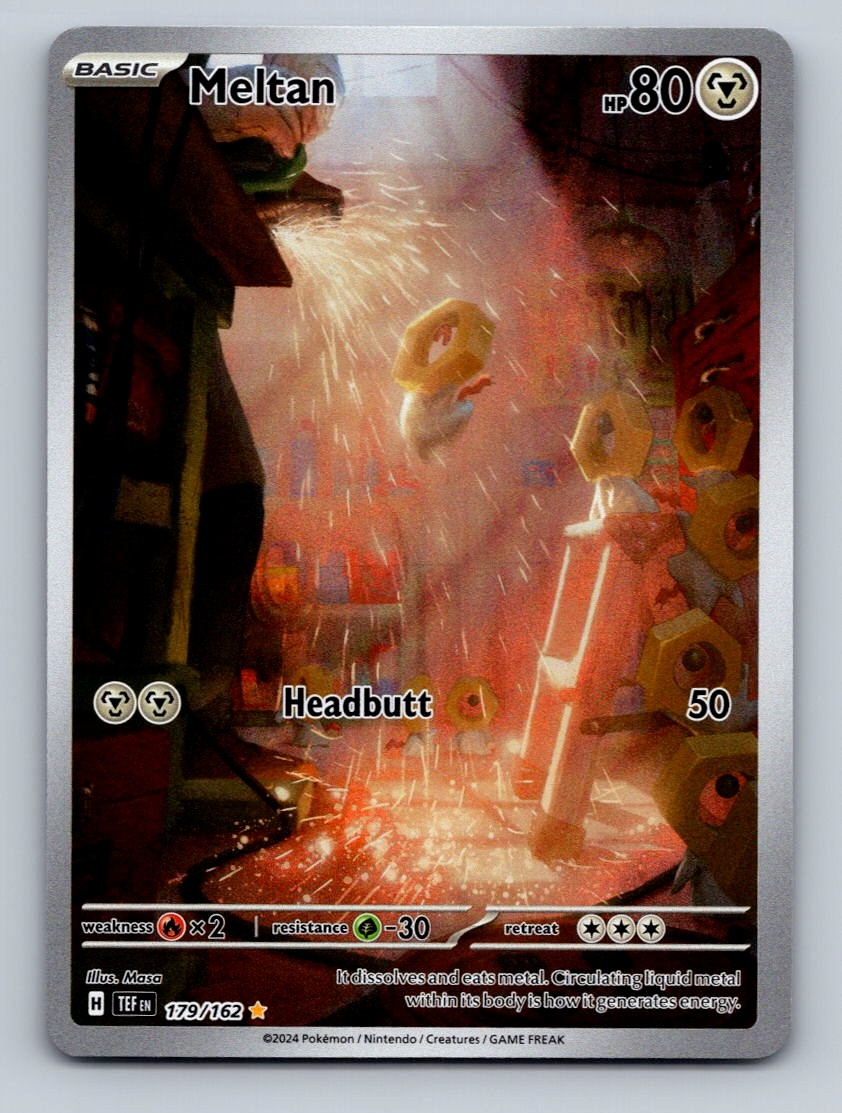 Pokemon TCG Meltan Holo Illustration Rare SV05: Temporal Forces 179/162