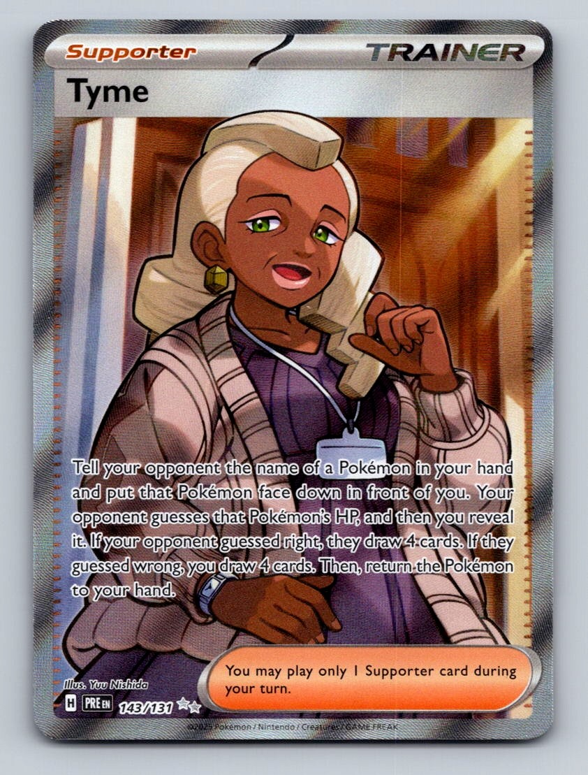 Tyme Holo Ultra Rare SV: Prismatic Evolutions 143/131 NM