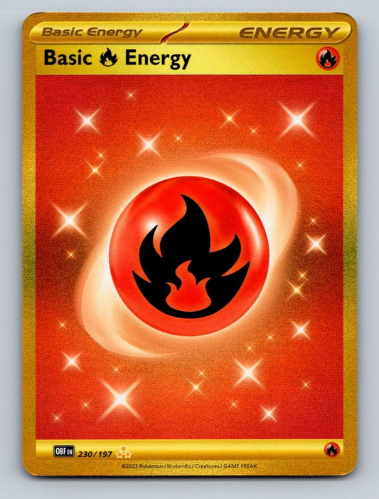 Basic Fire Energy - Holo Hyper Rare SV03: Obsidian Flames 230/197 NM