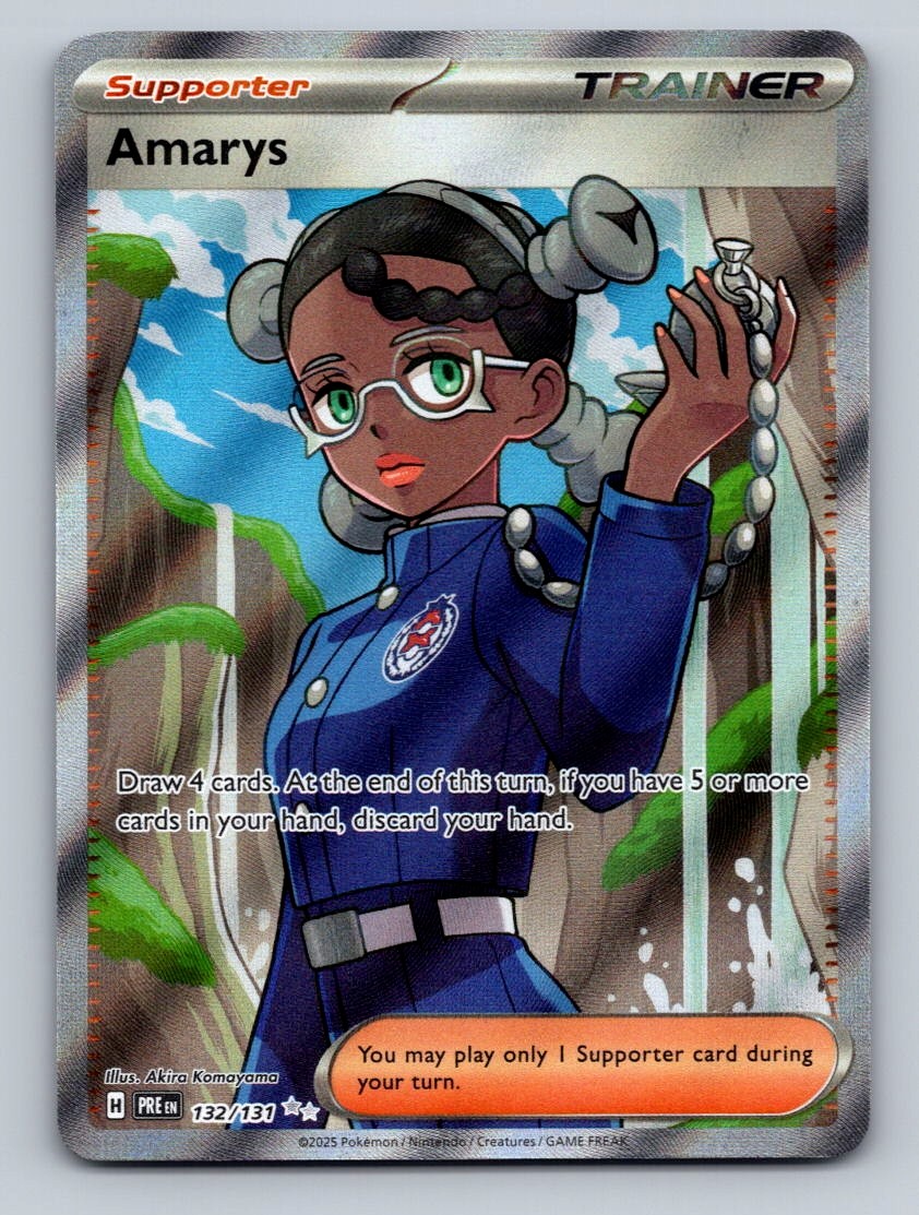 Pokemon TCG Amarys Holo Ultra Rare SV: Prismatic Evolutions 132/131