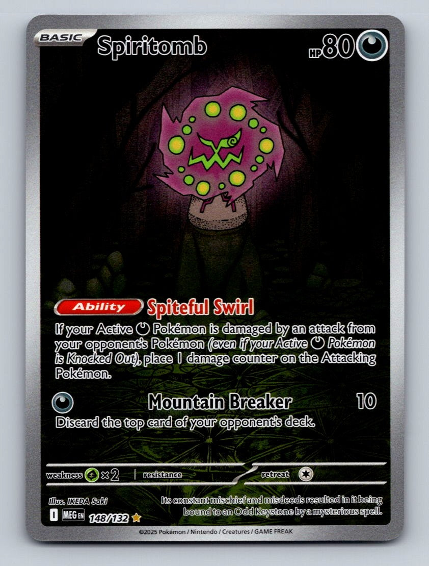 Pokemon TCG Spiritomb Holo Illustration Rare ME01: Mega Evolution 148/132