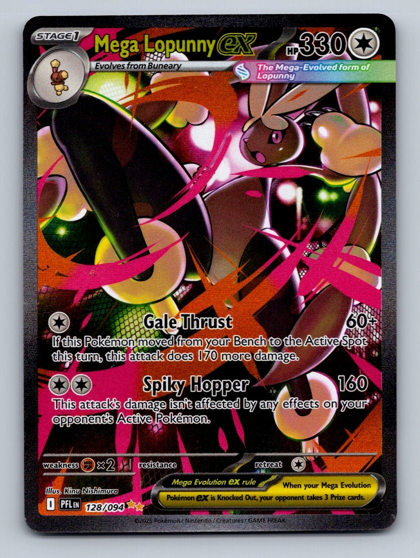 Pokemon TCG Mega Lopunny ex Holo Special Illustration Rare ME02: Phantasmal Flam