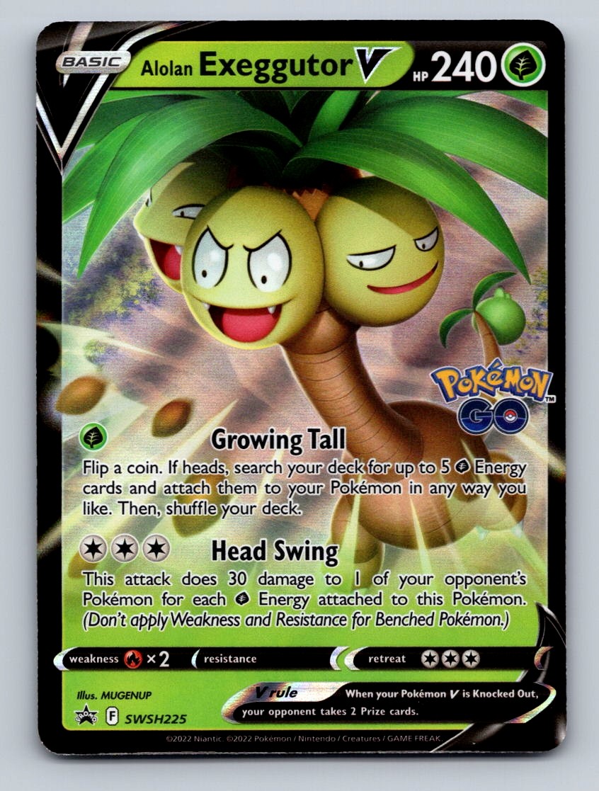 Pokemon TCG Alolan Exeggutor V Holo Promo SWSH: Sword & Shield Promo Cards SWSH2