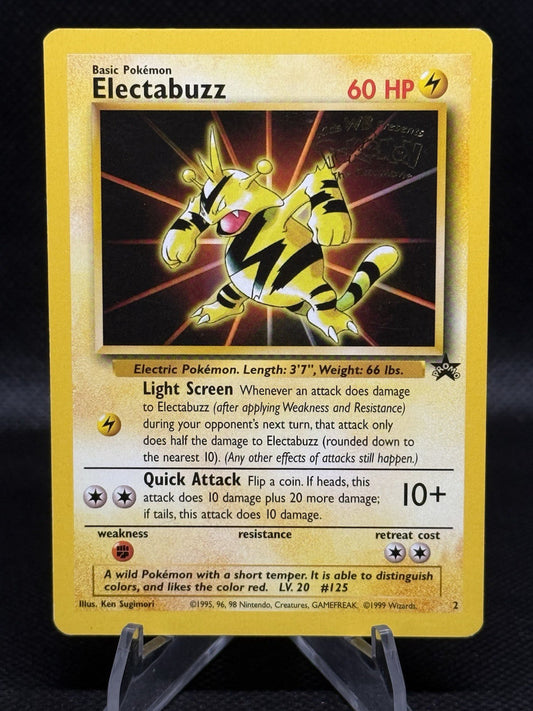 1999 Wizards of the Coast Black Star Promo #2 Electabuzz (Never Played) Stamped
