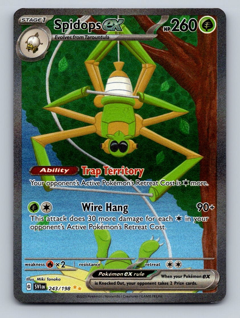Pokemon TCG Spidops ex Holo Special Illustration Rare SV01: Scarlet & Violet Bas