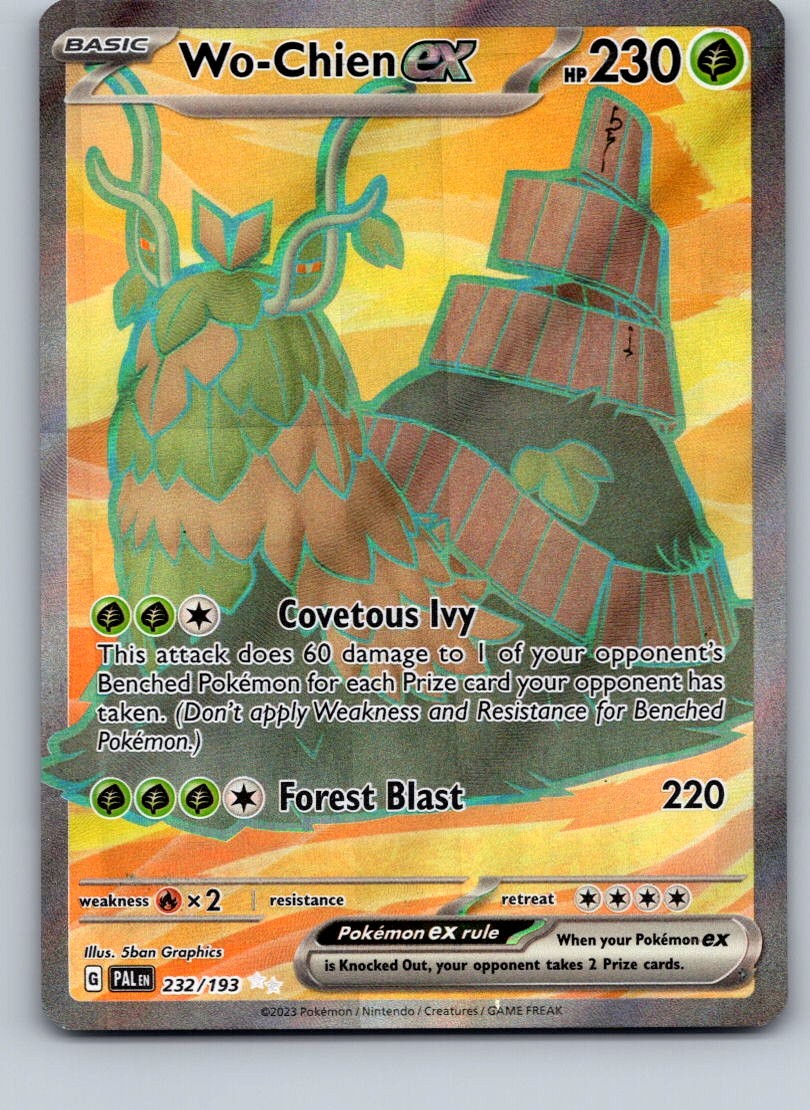Wo-Chien ex Holo Ultra Rare SV02: Paldea Evolved 232/193 NM
