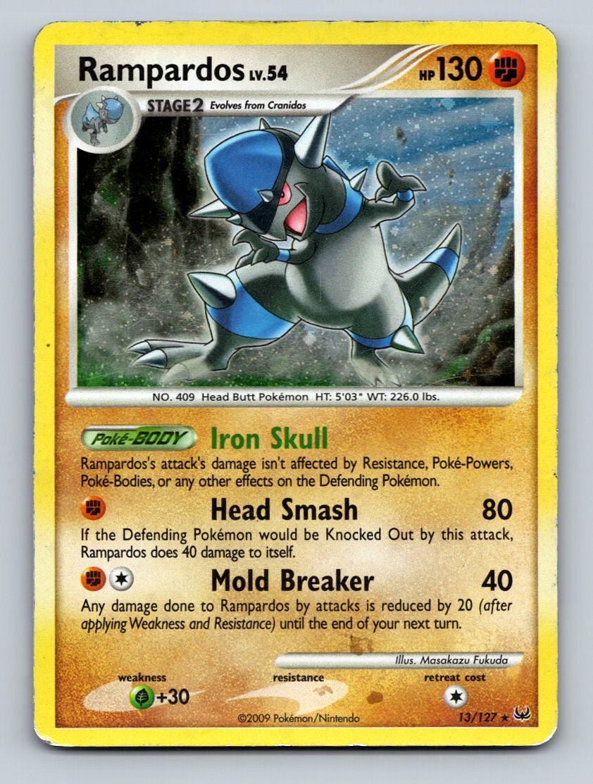 Pokemon TCG Rampardos Holo Holo Rare Platinum 13/127