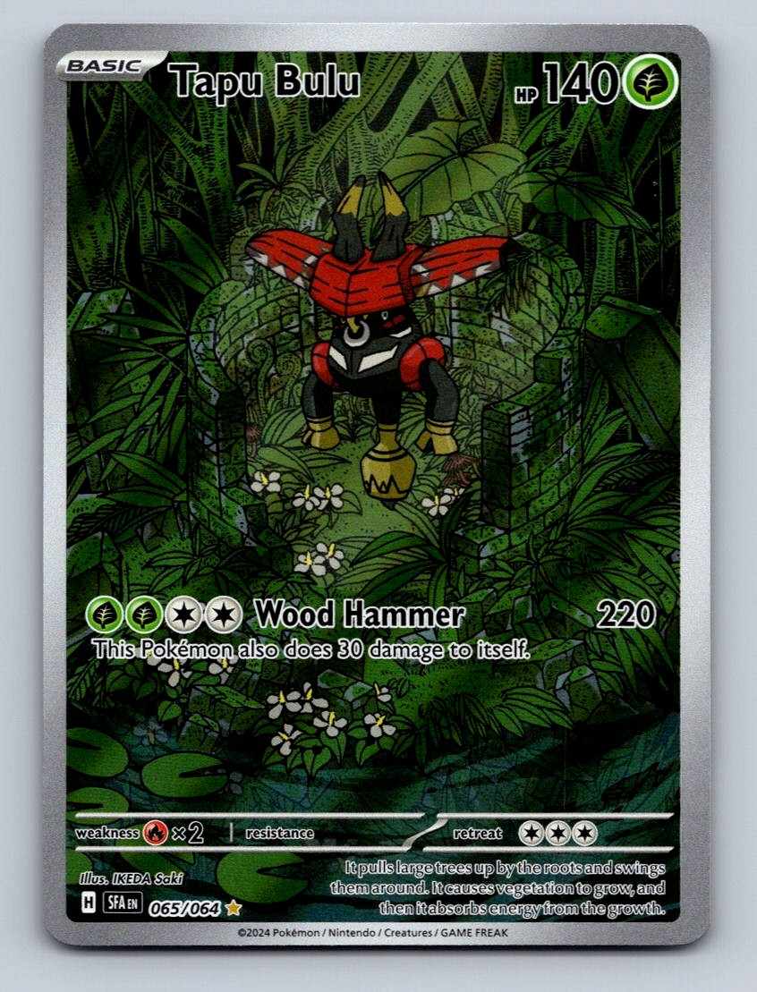 Pokemon TCG Tapu Bulu Holo Illustration Rare SV: Shrouded Fable 065/064